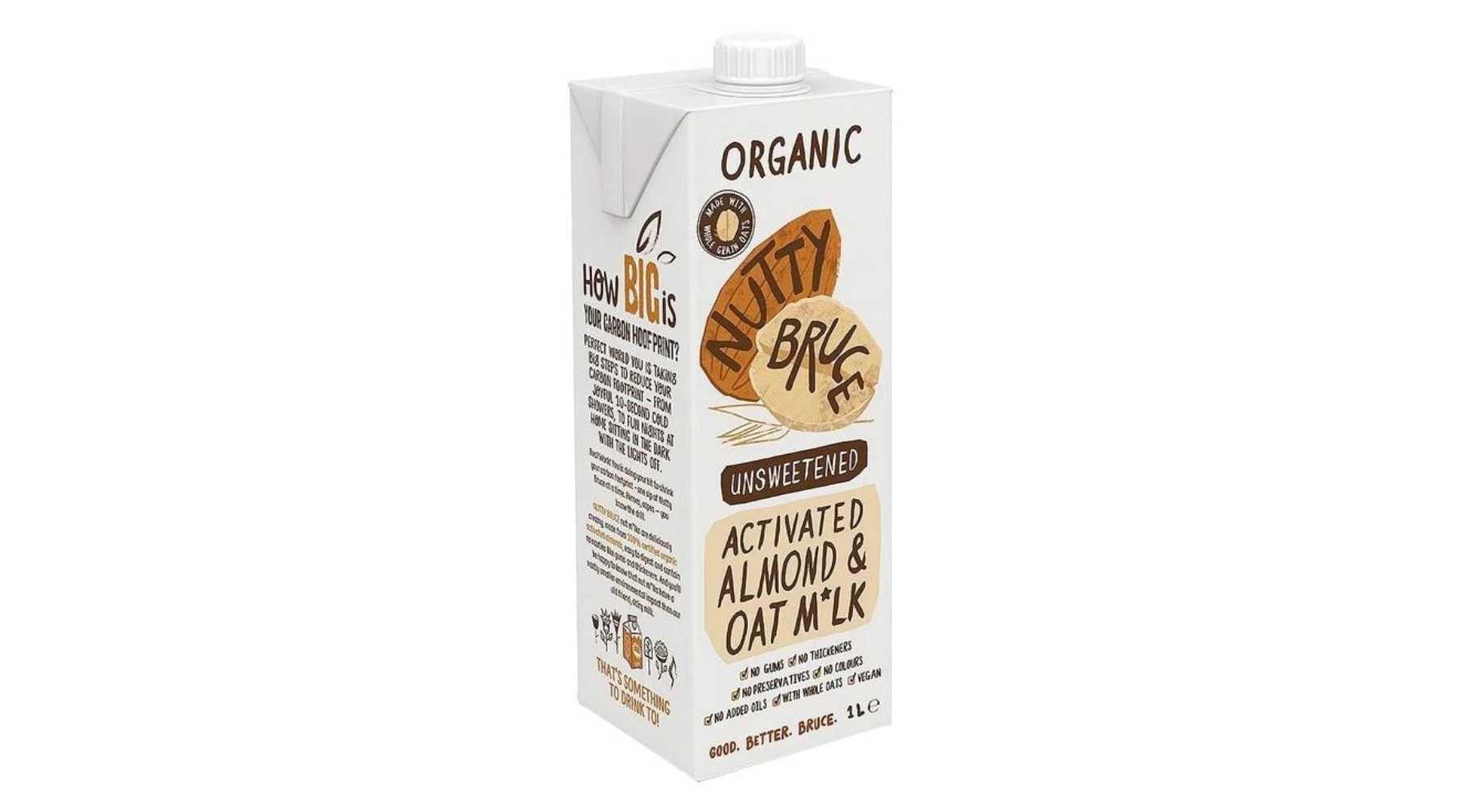 Nutty Bruce - Organic Activated Unsweetened Almond & Oat M*lk