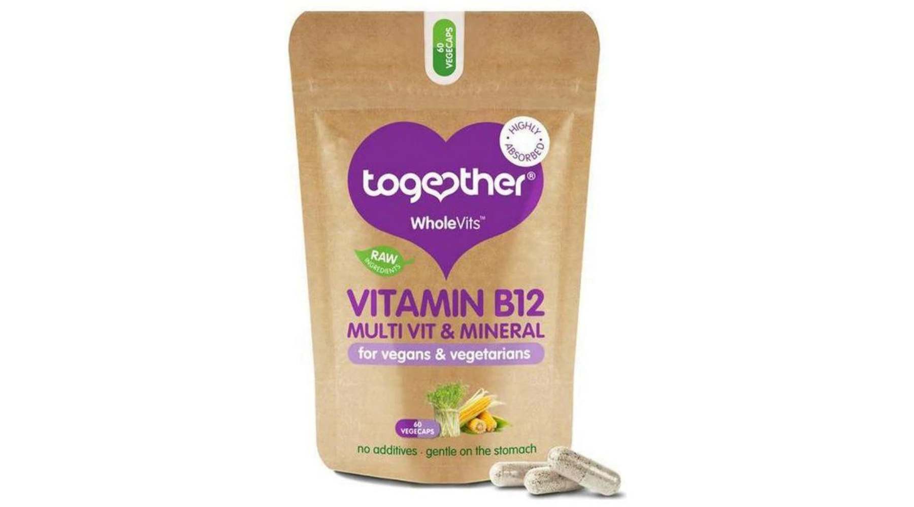 Together - WholeVits B12 Complex Diet Support, 60 Capsules