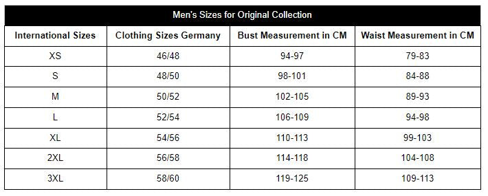 All Fendt Clothing Size Charts | Massey Tractor Parts