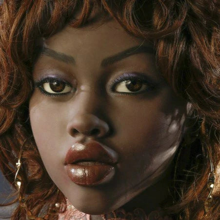 black sex doll head