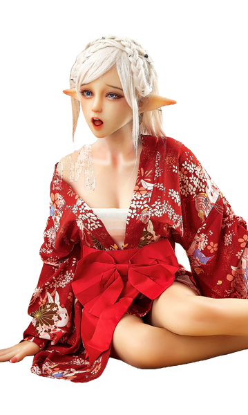 AI sex doll in old red spice cloth