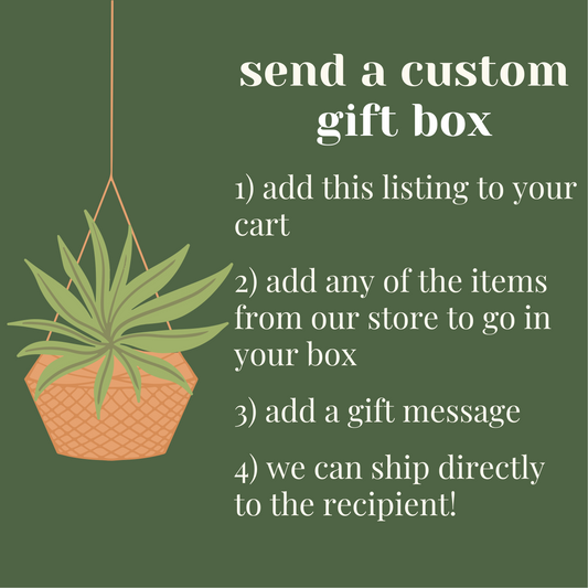 Build A Custom Gift Box / Send A Custom Care Package – The Bohemian Box Shop