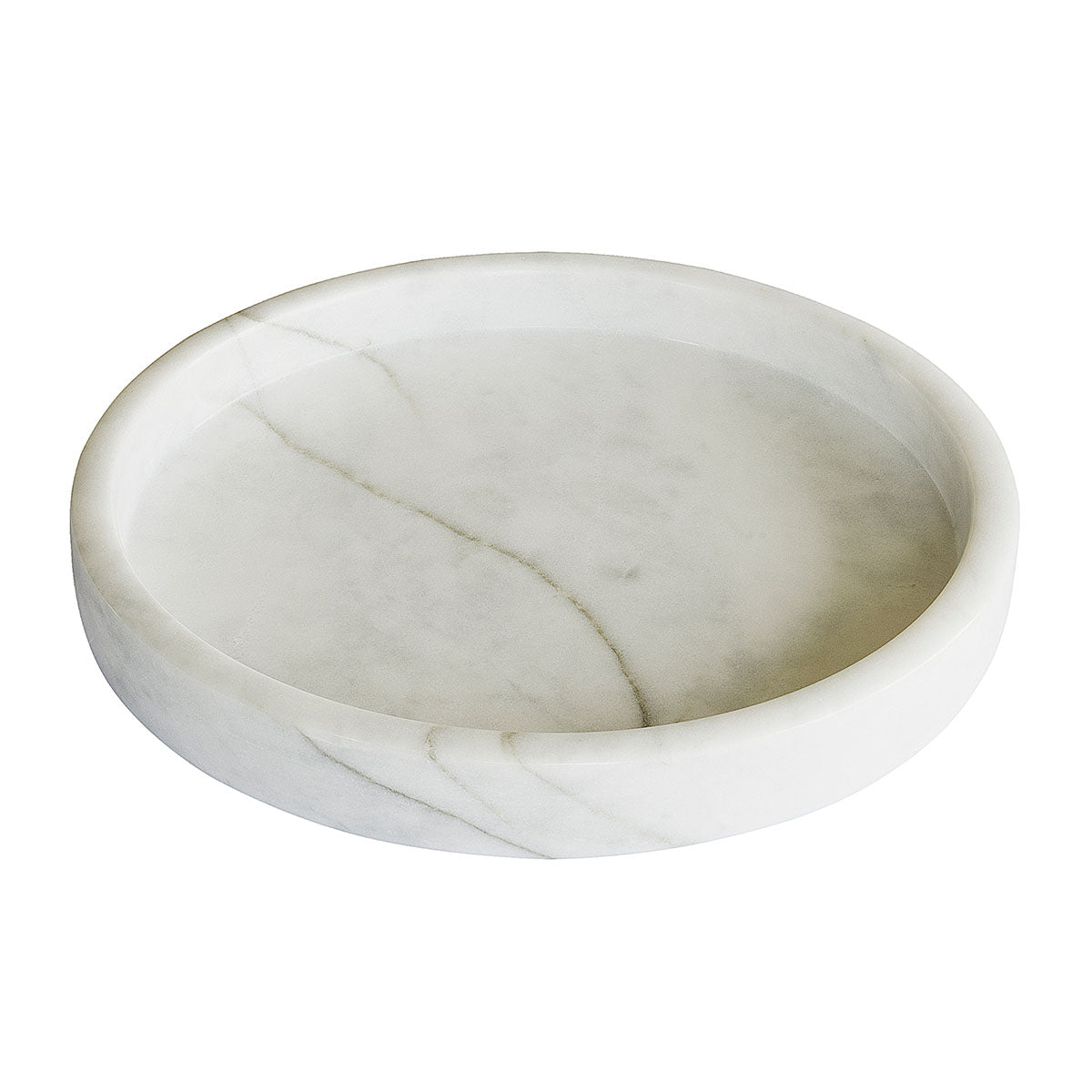 Se MOUD - MARBI marmor bakke, hvid, Ø: 22 cm hos & Add it
