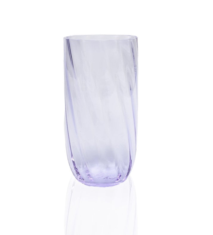 Billede af Anna von Lipa - Long Drink Swirl glas, lilla