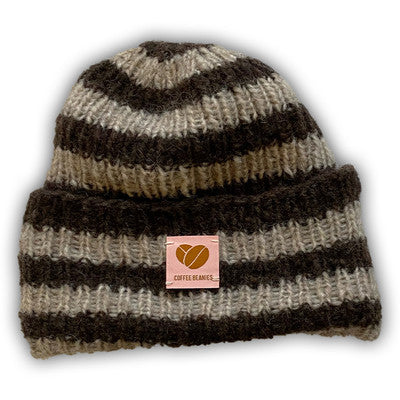 Billede af Coffee Beanies - Sky Beanie, Striped sandy