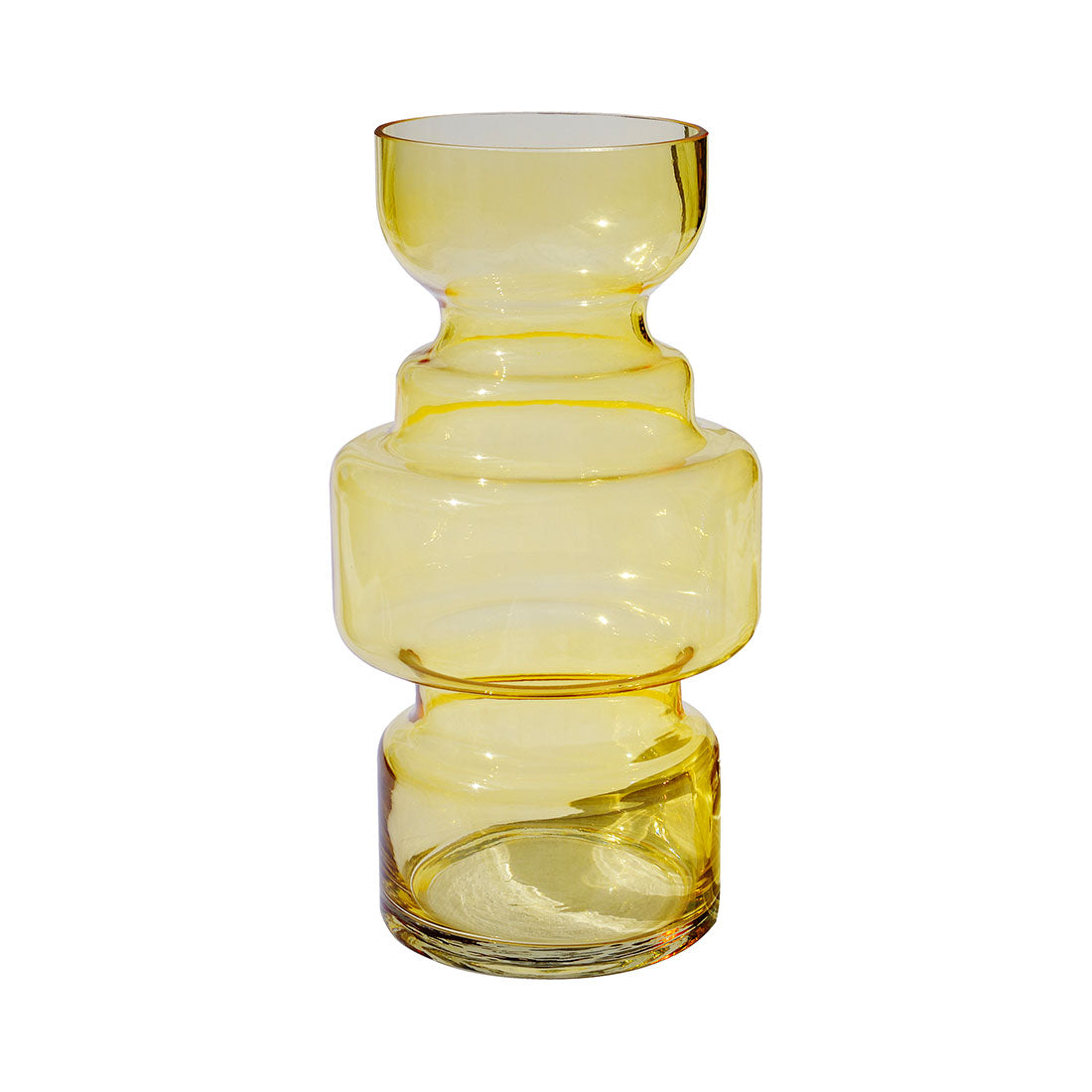 Billede af MOUD - CURVE vase, lys gul - 31 cm