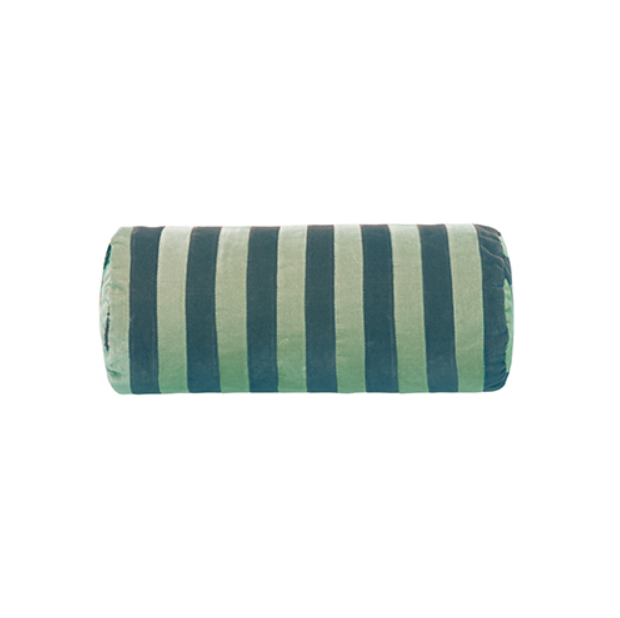 Billede af Christina Lundsteen - Stripe bolster ø14x40 ,new petrol/mint