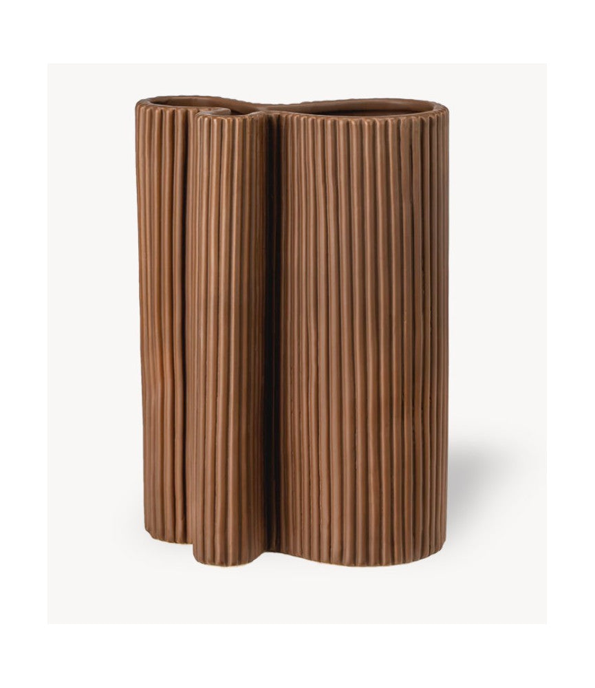 Billede af Stences - Wrap vase, brun