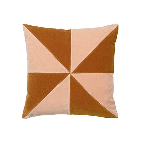 Christina Lundsteen - Suki 40x40 velour pude, plaster/brændt orange