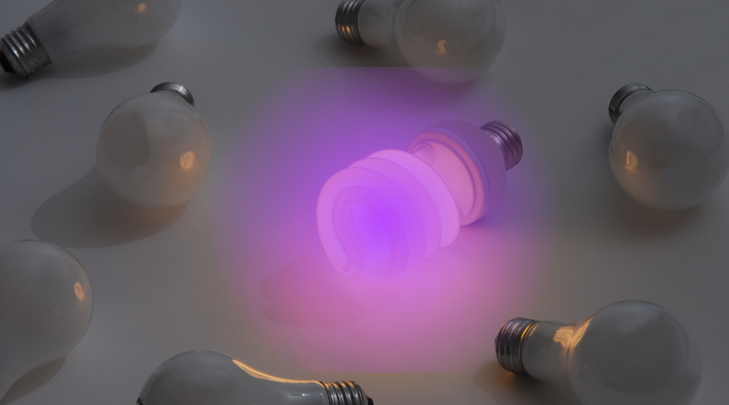 A vibrant lightbulb, representing the efficiency of video editing plugins for content creation.ip