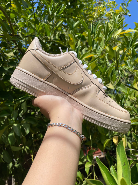 Custom Nike Airforce 1s Coffee Mocha