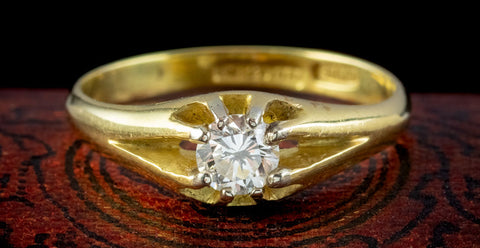 Edwardian Diamond Solitaire Engagement Ring