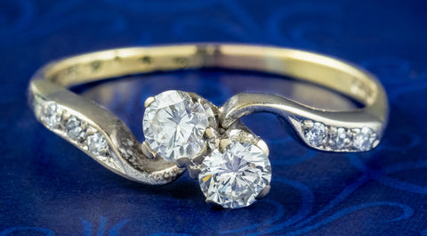 Vintage Diamond Twist Ring
