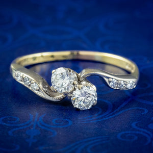 Art Deco .30ct Diamond 'Toi et Moi' Ring – Butter Lane Antiques