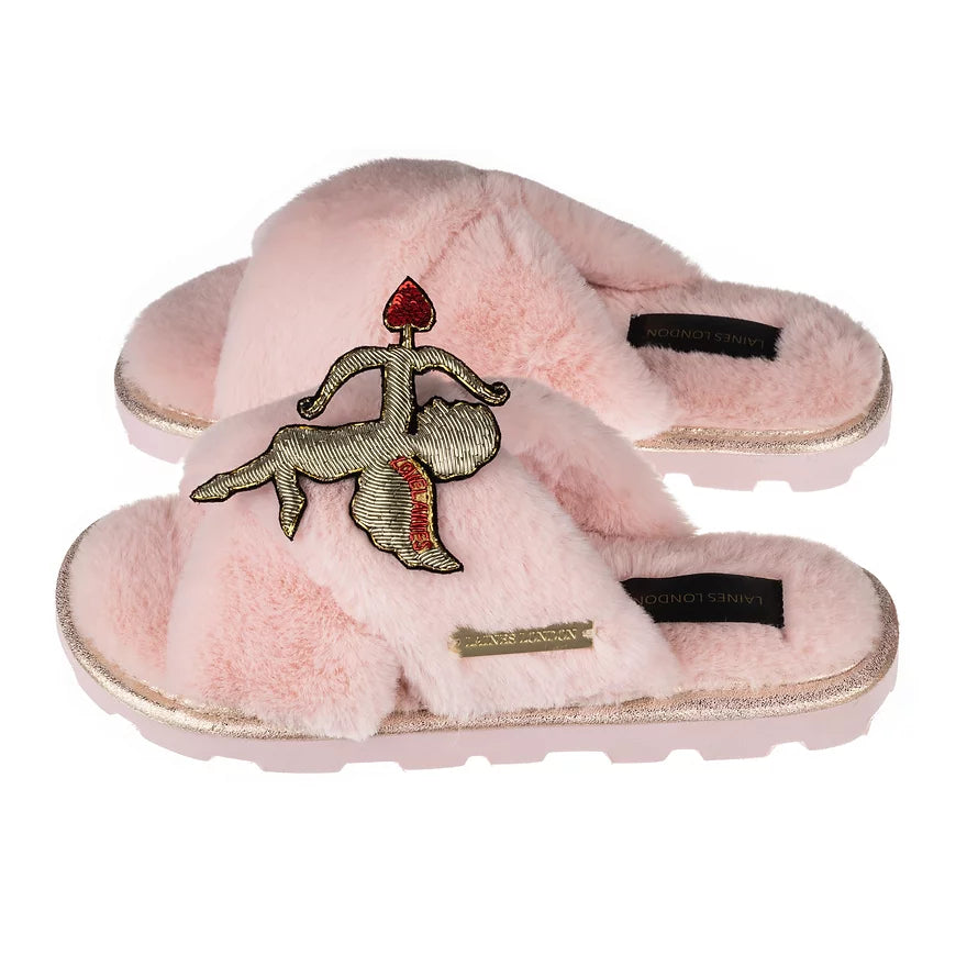 Ultralight Chic Slippers / Sliders with & Love Brooches – EWedded