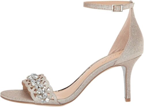 Jewel Badgley Mischka DESIRE Sandal, Champagne – EWedded