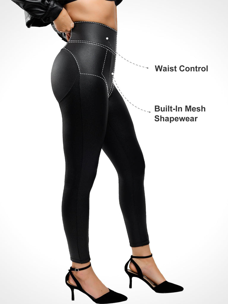 Women's High Waist Tummy Control Shapewear Yoga Leggings