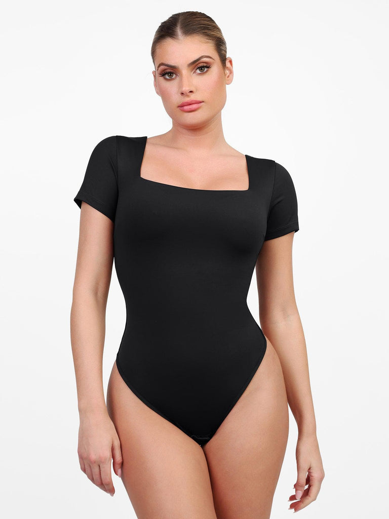 Contour Long Sleeve Square Neck Bodysuit