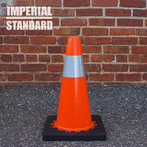 18" Orange Safety Cones - Imperial Standard
