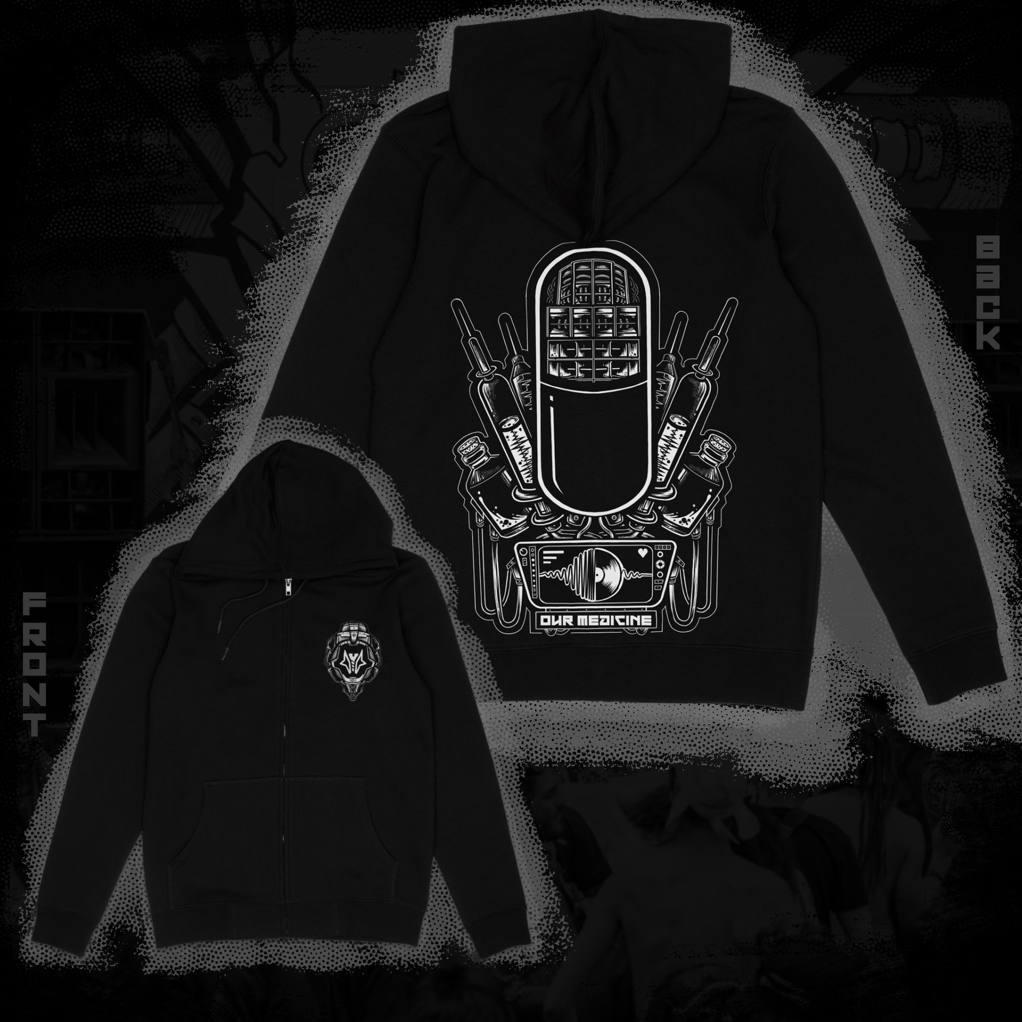 Skull Techwear Hoodie