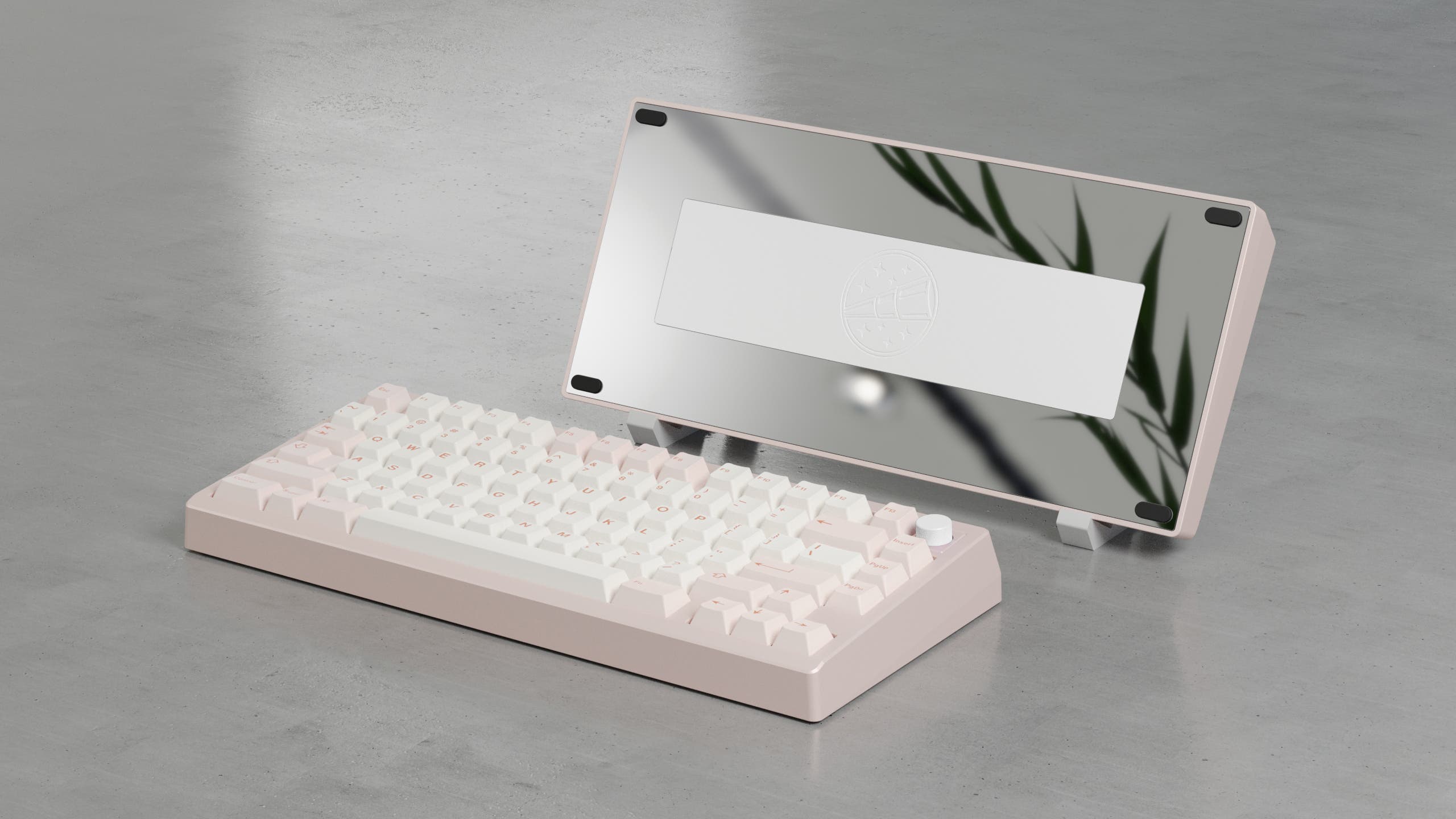 Zoom75 Essential Edition - Strawberry Icecream Strawberry Icecream / E-white Knob & Weight / Tri-mode Flex Cut Hotswap RGB PCB