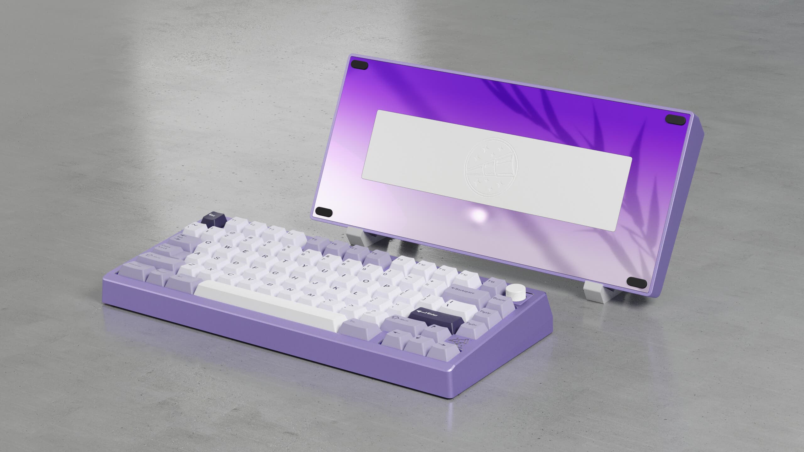 Zoom75 Special Edition - Anodized Lavender Anodized Lavender / E-white Knob & Weight / Tri-mode Flex Cut Hotswap RGB PCB