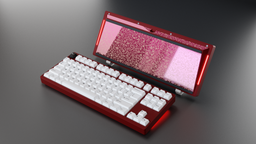 ZOOM TKL ESSENTIAL EDITION-Scarlet Red XMas Edition as variant: Scarlet Red-Gradient Scarlet Red (Glass Mirror) -X-Mas Edition / PC Plate