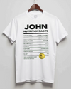 Picture of Personalized JOHN's "JOHN Nutrition Facts" T-Shirt- Celebrating Unique Traits