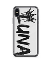 Picture of "LUNA Personalized Phone Case - Urban Black & Green Design"