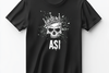 "ASI Custom Crowned Skull Black T-shirt - Personalized Style Statement" from Shirts