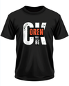Picture of Distinct "OK" Personalized T-shirt with "OREN" Bold Print