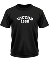 Picture of "VICTOR 1980 Varsity-Style Personalized T-Shirt"