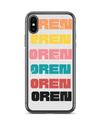 Picture of Vibrant Personalized "OREN" Phone Case with Artful Typography