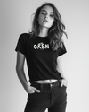 Picture of Custom Black T-Shirt with OREN in Bold White Design