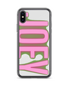 Picture of Personalized "JOEY" Phone Case with Vibrant Pink Typography on Black