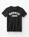 Picture of "SOPHIA Personalized Collegiate T-Shirt"