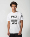 Picture of "Pray, Work, Trust LULU" Personalized Motivational T-Shirt