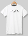 Picture of "JAMES Personalized T-Shirt - Sleek Design"
