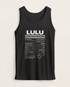 Picture of "LULU's Nutrition Facts Tank - Unique Style"