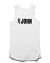 Picture of "JOHN's Personalized Tank Top - Black & Green Design"
