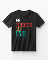 Picture of "Be Kind Be ASI" Personalized Black T-Shirt with Vibrant Typography