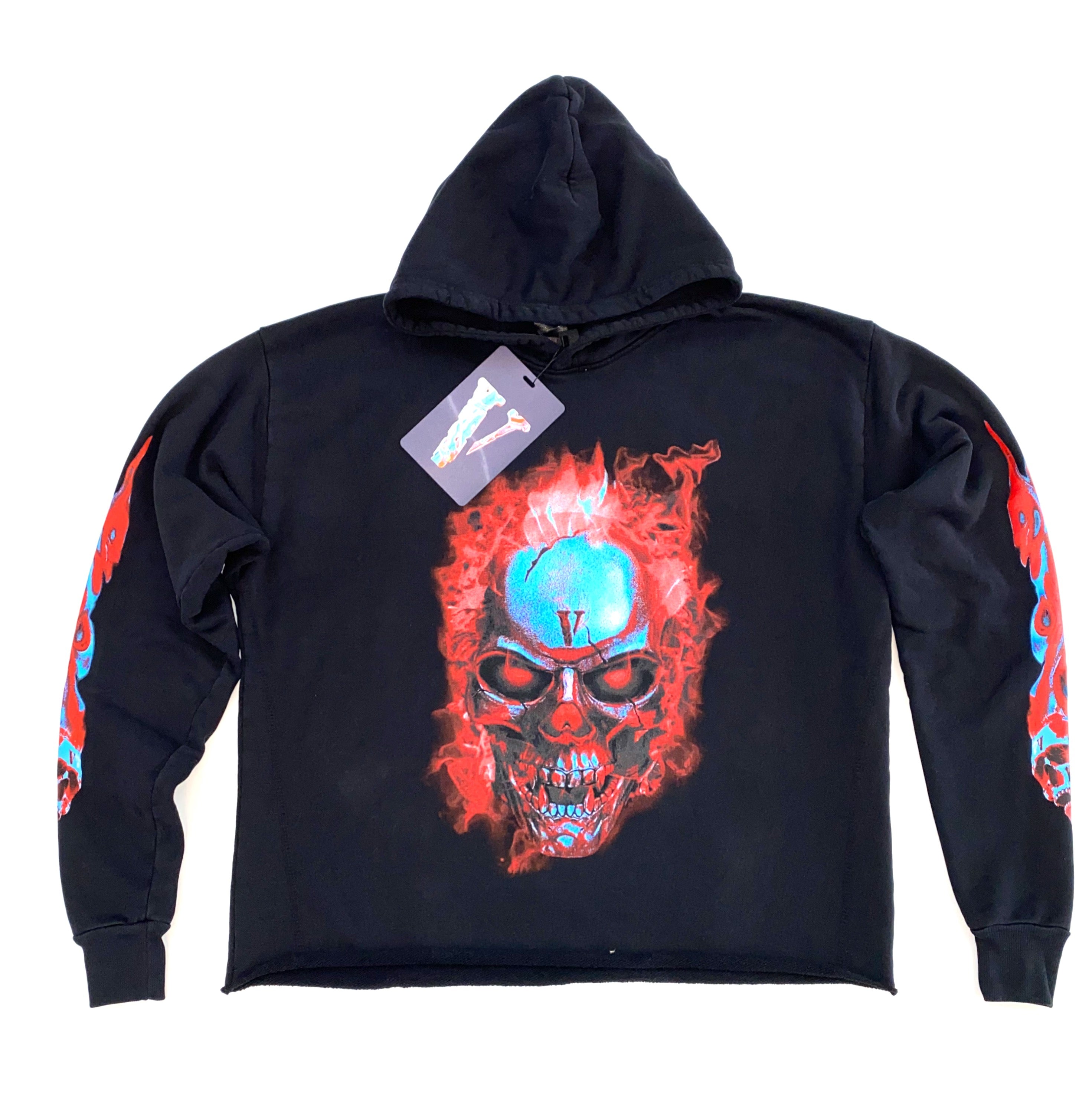 Vlone Red Skully Hoodie Black – Relapse Clothing Stores