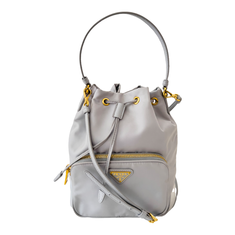 Prada - Duet Re-Nylon Bucket Shoulder Bag – The Reluxed Collection