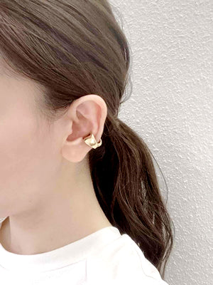 petal earring&ear cuff 4E 金属アレルギー対応 サージカルステンレス316L