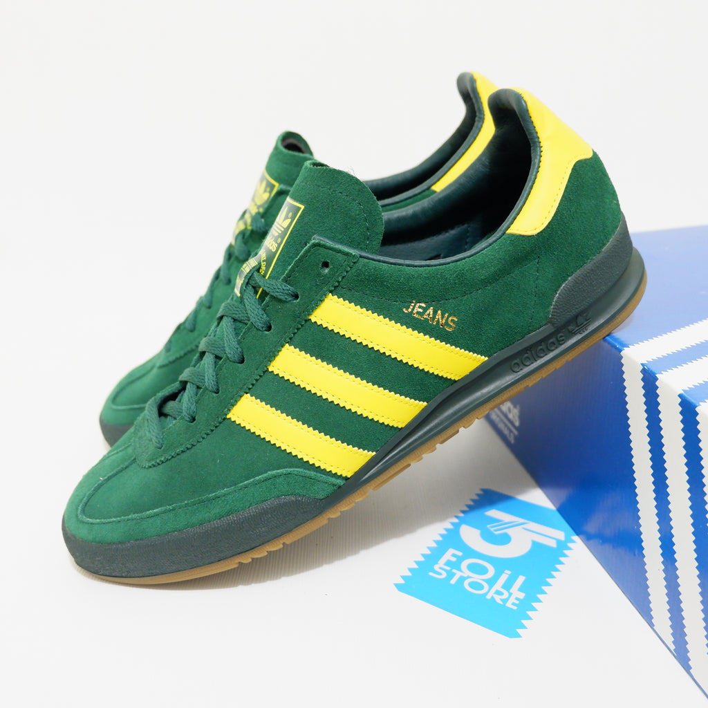 adidas jeans green and yellow