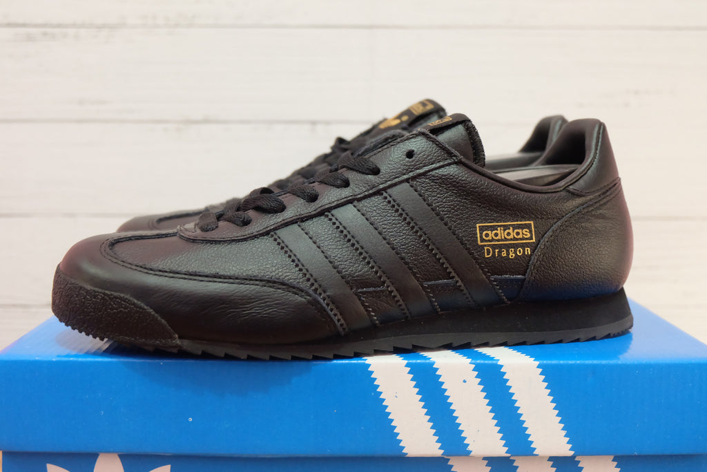 adidas dragon black leather 