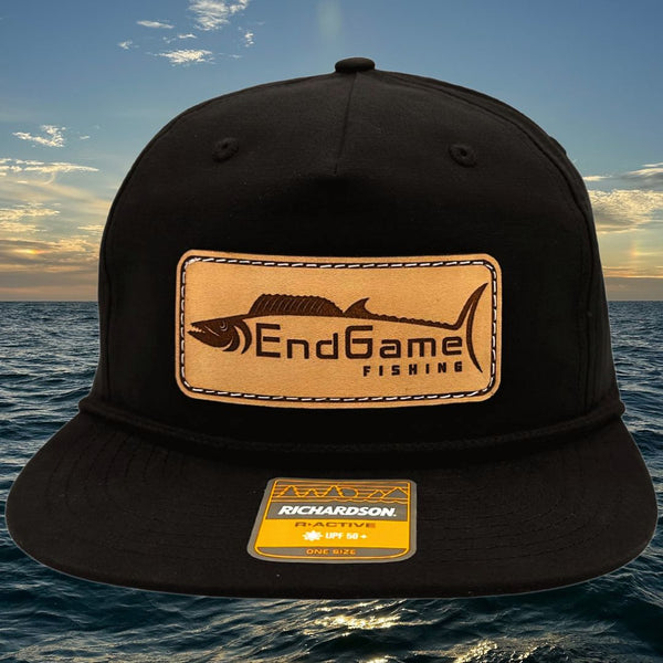 EndGame Fishing Leather Patch Rope Hat in Loden & Gold
