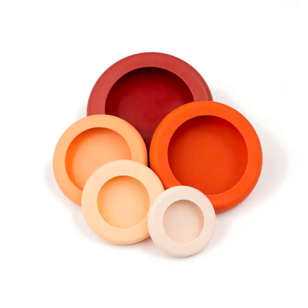 Reusable Silicone Food Huggers 5-Pack