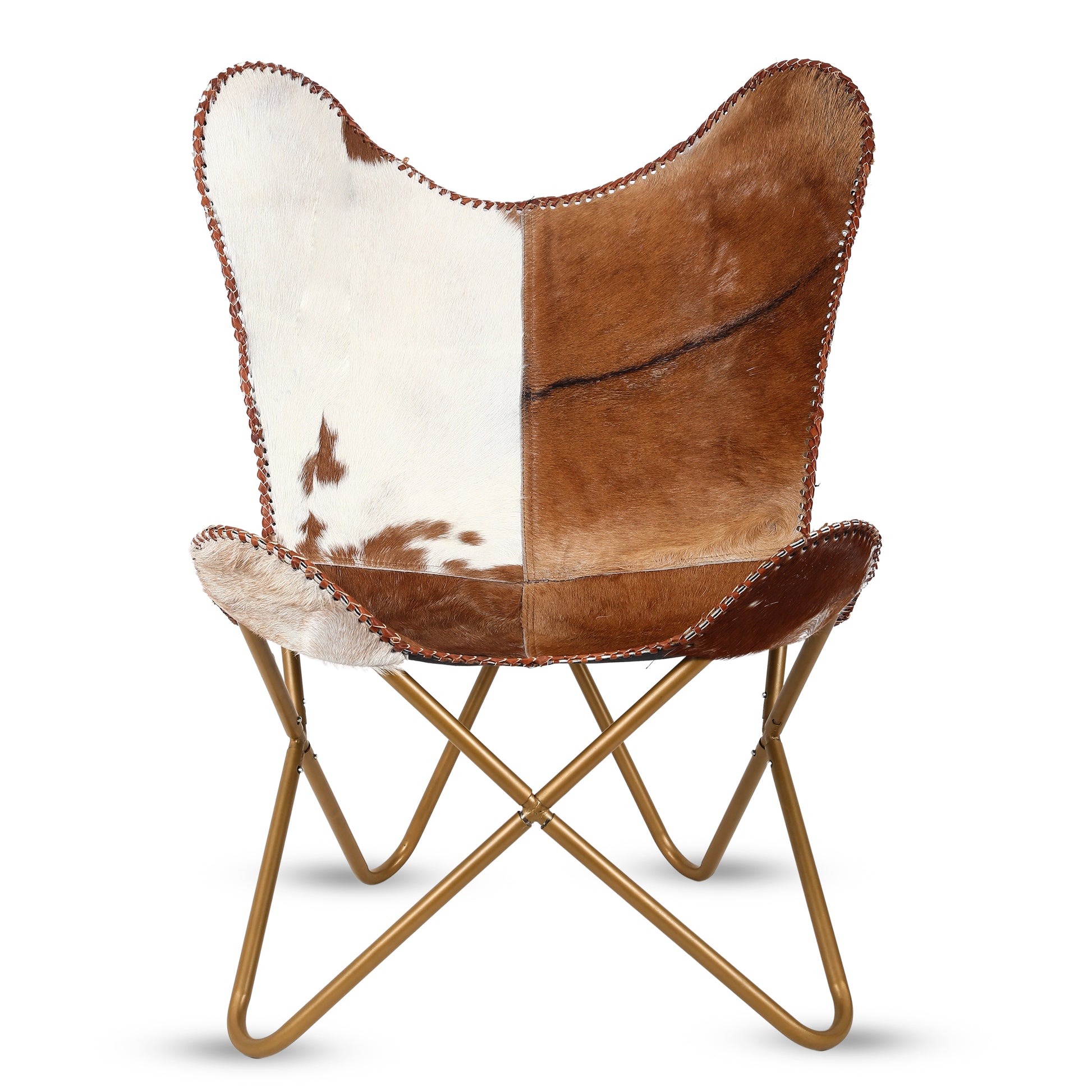 palm Gepensioneerde pop COWHIDE BUTTERFLY CHAIR - Handmade Leather Recliner | With Black Folda –  Hana Exports