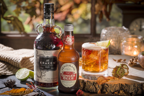 The Perfect Storm cocktail featuring Kraken Rum and Fentimans Ginger Beer